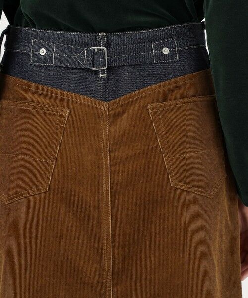 TOMORROWLAND / トゥモローランド ロング・マキシ丈スカート | UNION LAUNCH INDIGO×CAMEL ロングスカート | 詳細6