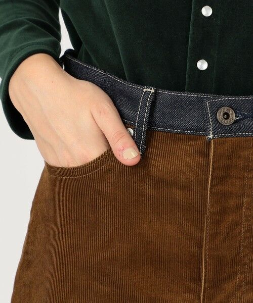 TOMORROWLAND / トゥモローランド ロング・マキシ丈スカート | UNION LAUNCH INDIGO×CAMEL ロングスカート | 詳細7