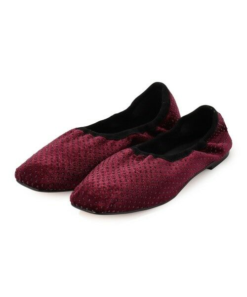 TOMORROWLAND/トゥモローランド PELLICO SUNNY Velvet stone フラットシューズ 39 ボルドー 39 TOMORROWLAND/トゥモローランド PELLICO SUNNY Velvet stone フラットシューズ 39 ボルドー 39