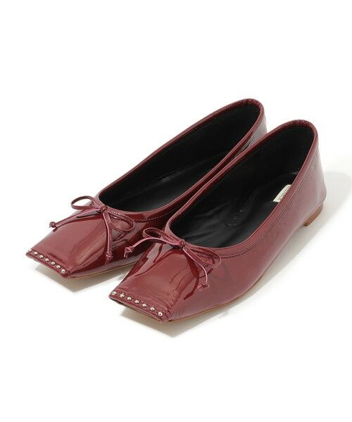 TOMORROWLAND / トゥモローランド バレエシューズ | CHEMBUR SQ FLAT STUDS BALLET シューズ | 詳細1