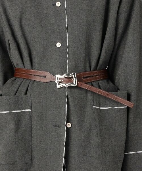 TOMORROWLAND / トゥモローランド ベルト・サスペンダー | A VACATION RIBBON シルバーバックル ベルト | 詳細1