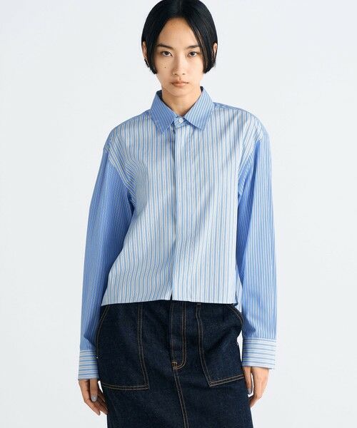 TOMORROWLAND / トゥモローランド シャツ・ブラウス | THOMAS MASON ストライプ クロップドシャツ | 詳細2