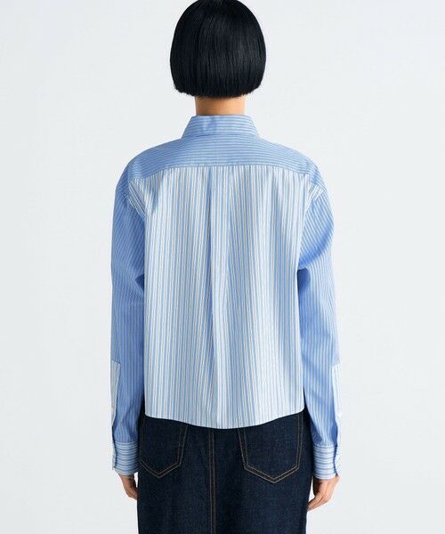 TOMORROWLAND / トゥモローランド シャツ・ブラウス | THOMAS MASON ストライプ クロップドシャツ | 詳細4