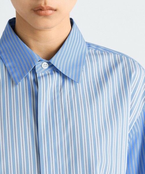 TOMORROWLAND / トゥモローランド シャツ・ブラウス | THOMAS MASON ストライプ クロップドシャツ | 詳細5