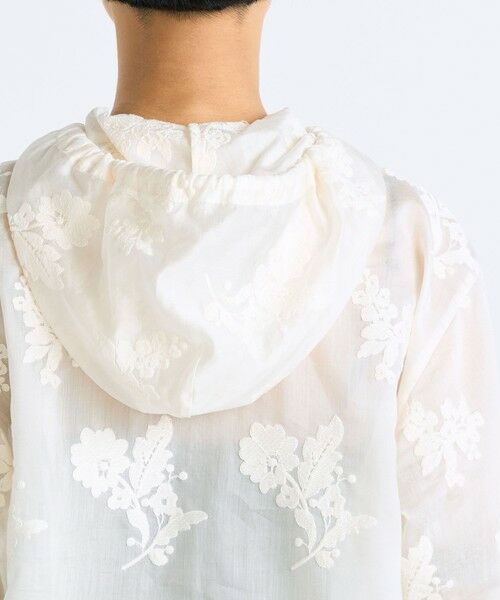 TOMORROWLAND / トゥモローランド シャツ・ブラウス | シアーエンブロイダリー フーデットブラウス | 詳細6