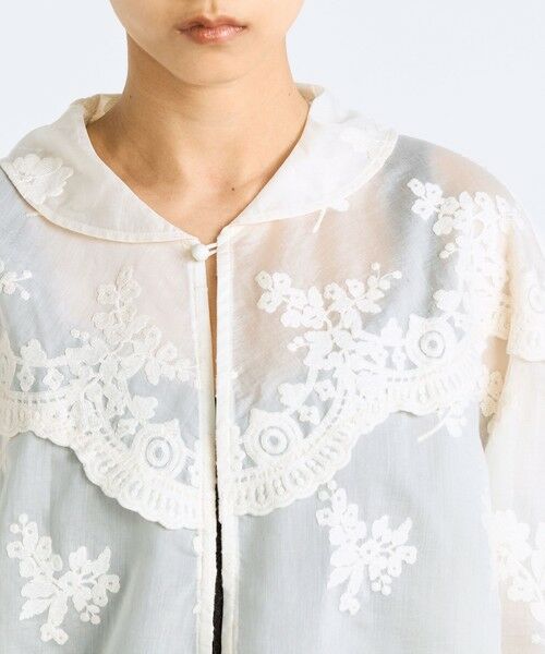 TOMORROWLAND / トゥモローランド シャツ・ブラウス | シアーエンブロイダリー ブラウス | 詳細5
