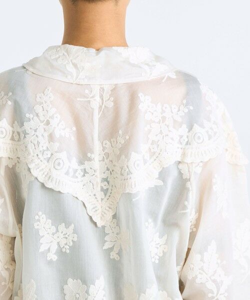 TOMORROWLAND / トゥモローランド シャツ・ブラウス | シアーエンブロイダリー ブラウス | 詳細6