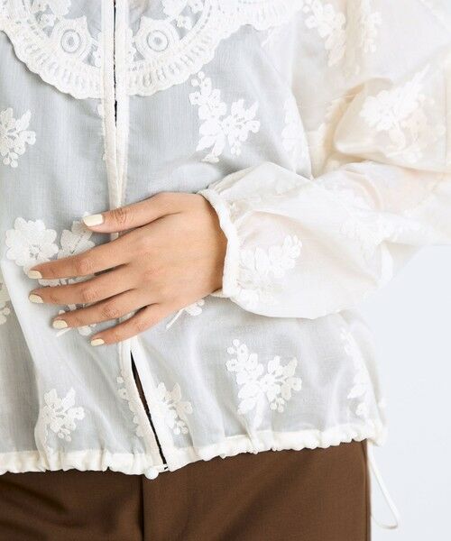 TOMORROWLAND / トゥモローランド シャツ・ブラウス | シアーエンブロイダリー ブラウス | 詳細7