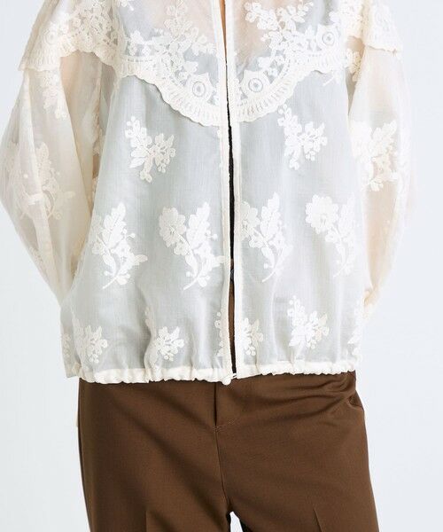 TOMORROWLAND / トゥモローランド シャツ・ブラウス | シアーエンブロイダリー ブラウス | 詳細8