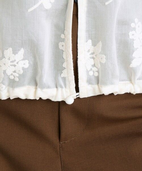 TOMORROWLAND / トゥモローランド シャツ・ブラウス | シアーエンブロイダリー ブラウス | 詳細9