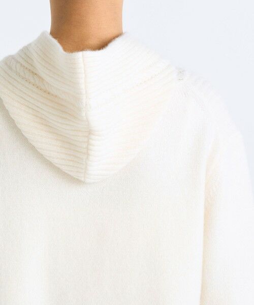 TOMORROWLAND / トゥモローランド ニット・セーター | パッチワークレース フーデットニット | 詳細6