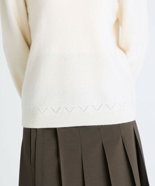 TOMORROWLAND / トゥモローランド ニット・セーター | パッチワークレース フーデットニット | 詳細8