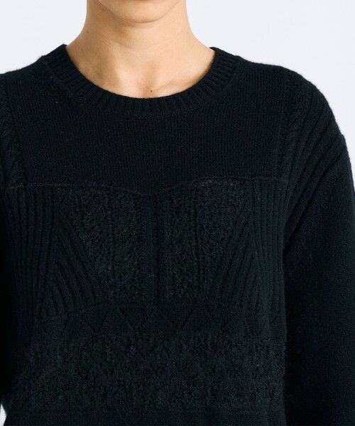TOMORROWLAND / トゥモローランド ニット・セーター | パッチワークレース クルーネックニット | 詳細5