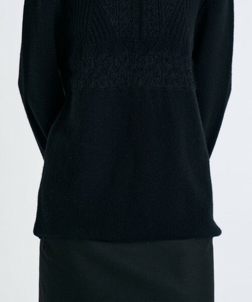 TOMORROWLAND / トゥモローランド ニット・セーター | パッチワークレース クルーネックニット | 詳細8