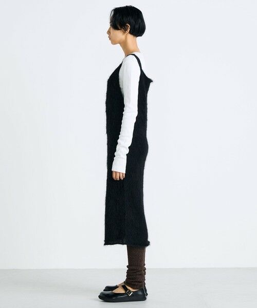 TOMORROWLAND / トゥモローランド ミニ丈・ひざ丈ワンピース | アルパカシャギーワンピース | 詳細2