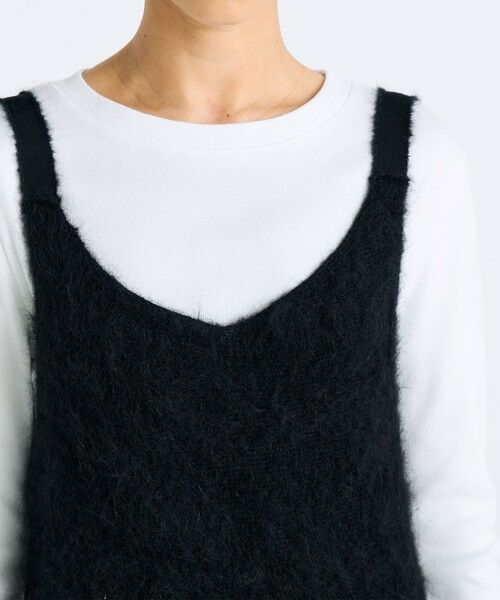 TOMORROWLAND / トゥモローランド ミニ丈・ひざ丈ワンピース | アルパカシャギーワンピース | 詳細4