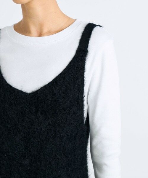 TOMORROWLAND / トゥモローランド ミニ丈・ひざ丈ワンピース | アルパカシャギーワンピース | 詳細6