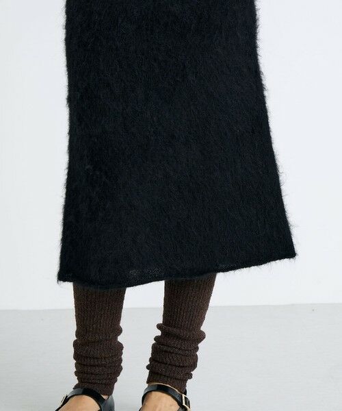 TOMORROWLAND / トゥモローランド ミニ丈・ひざ丈ワンピース | アルパカシャギーワンピース | 詳細7