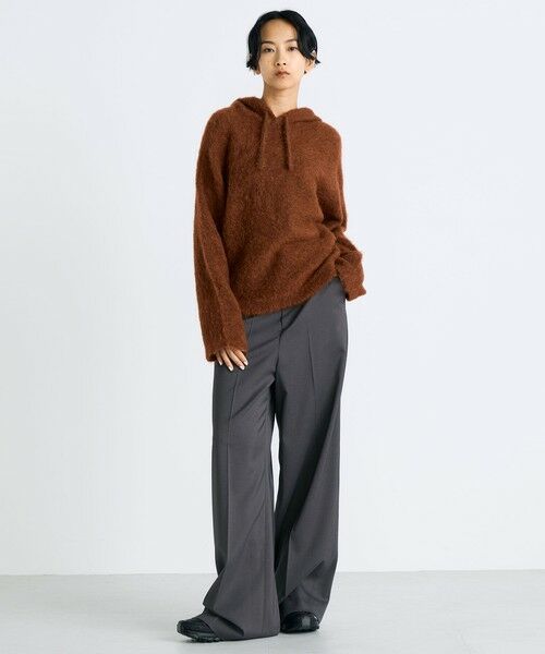 TOMORROWLAND / トゥモローランド ニット・セーター | アルパカシャギー フーディートップス | 詳細1