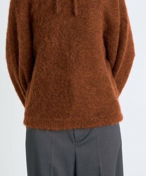 TOMORROWLAND / トゥモローランド ニット・セーター | アルパカシャギー フーディートップス | 詳細8