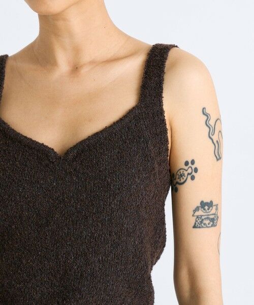 TOMORROWLAND / トゥモローランド ニット・セーター | ウールブークレー ニット キャミソール | 詳細7