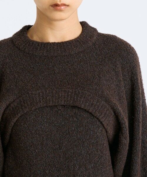 TOMORROWLAND / トゥモローランド ニット・セーター | ウールブークレー クロップドニット | 詳細5