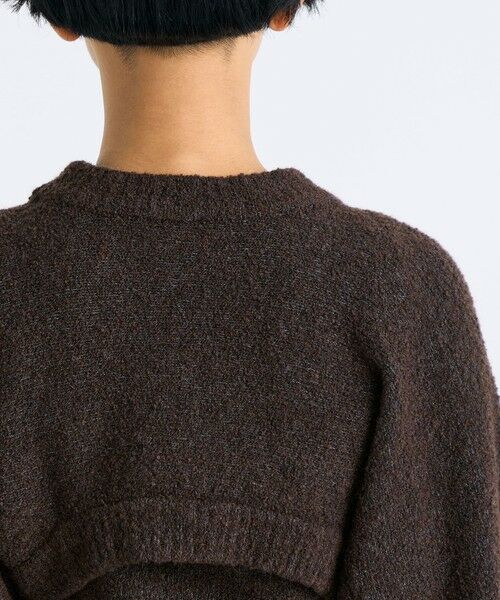 TOMORROWLAND / トゥモローランド ニット・セーター | ウールブークレー クロップドニット | 詳細6