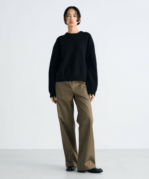 TOMORROWLAND / トゥモローランド ニット・セーター | フェルテッドウール クルーネックニット | 詳細1