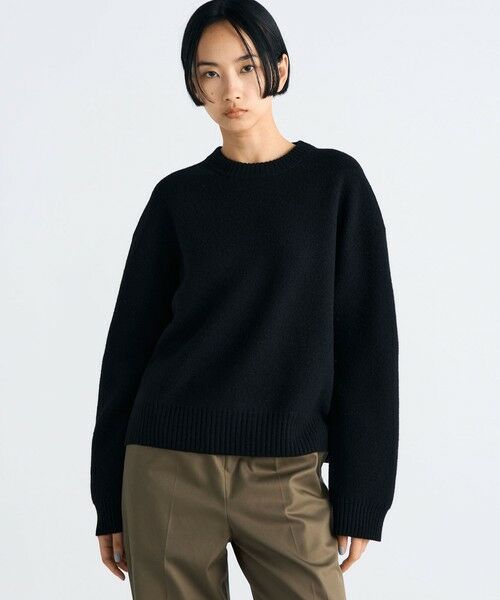 TOMORROWLAND / トゥモローランド ニット・セーター | フェルテッドウール クルーネックニット | 詳細2