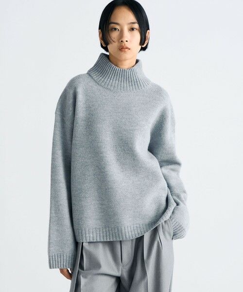 TOMORROWLAND / トゥモローランド ニット・セーター | フェルテッドウール タートルネックニット | 詳細2
