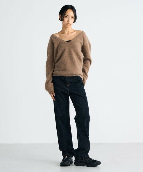 TOMORROWLAND / トゥモローランド ニット・セーター | フォックスシャギー Vネックニット | 詳細1