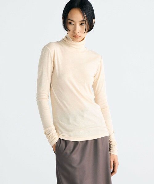 TOMORROWLAND / トゥモローランド カットソー（半袖以外） | コットンシルクフライス タートルネックトップ | 詳細3