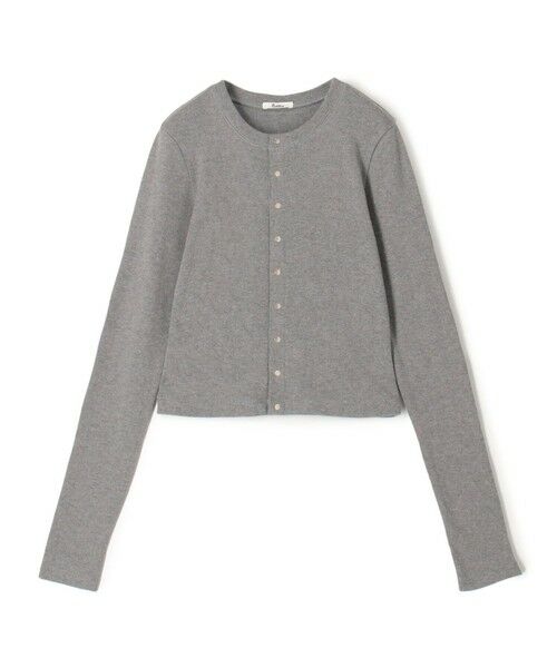 TOMORROWLAND / トゥモローランド カーディガン・ボレロ | コットンモダールフライス カーディガン(13 ライトグレー)