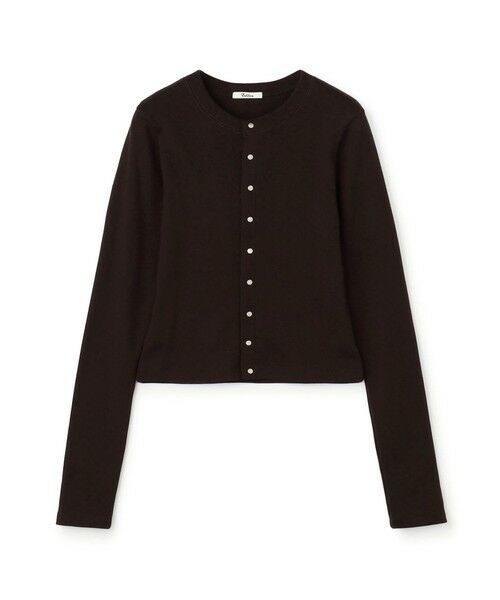TOMORROWLAND / トゥモローランド カーディガン・ボレロ | コットンモダールフライス カーディガン（49 ダークブラウン）