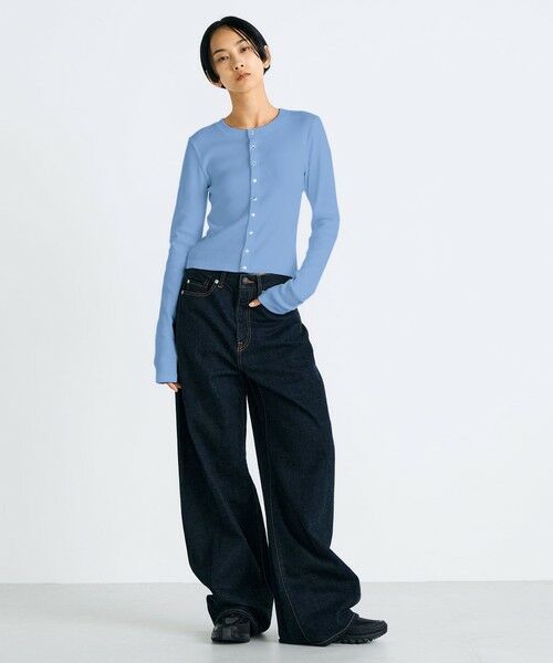 TOMORROWLAND / トゥモローランド カーディガン・ボレロ | コットンモダールフライス カーディガン | 詳細3