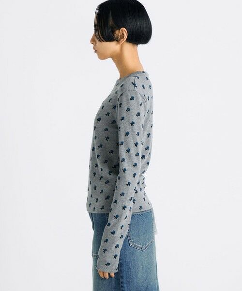 TOMORROWLAND / トゥモローランド カットソー（半袖以外） | コットンモダールフライス フラワープリント ロングスリーブトップス | 詳細3