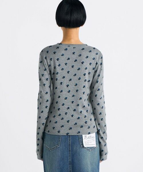 TOMORROWLAND / トゥモローランド カットソー（半袖以外） | コットンモダールフライス フラワープリント ロングスリーブトップス | 詳細4