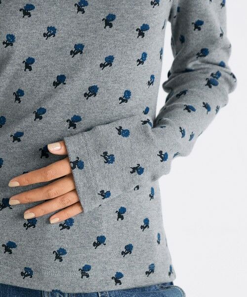 TOMORROWLAND / トゥモローランド カットソー（半袖以外） | コットンモダールフライス フラワープリント ロングスリーブトップス | 詳細7
