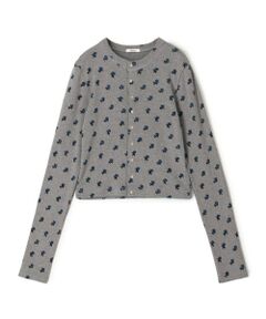 TOMORROWLAND / トゥモローランド Tシャツ | コットンモダールフライス フラワープリント カーディガン