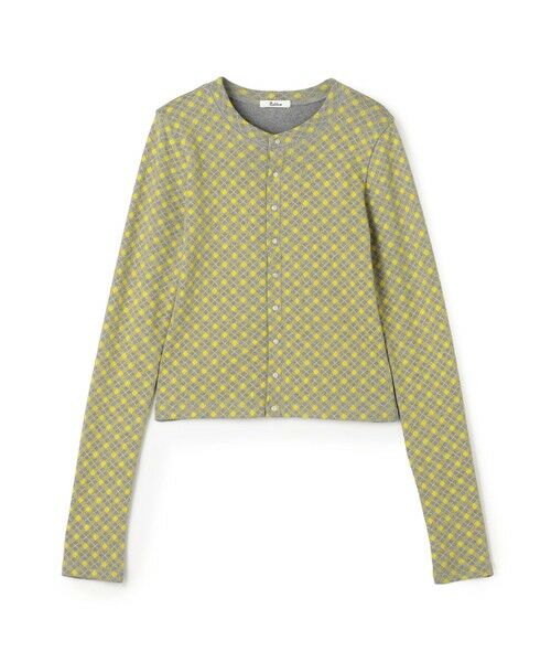 TOMORROWLAND / トゥモローランド Tシャツ | コットンモダールフライス プリント カーディガン（24 イエロー系）