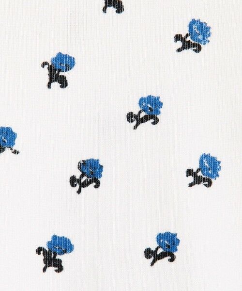 TOMORROWLAND / トゥモローランド Tシャツ | コットンモダールフライス フラワープリント カーディガン | 詳細10