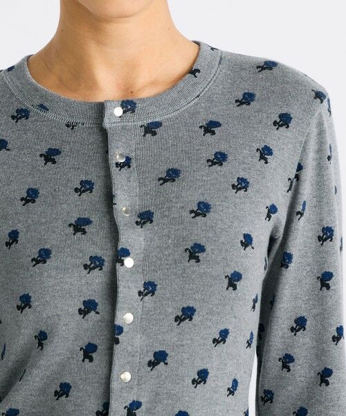 TOMORROWLAND / トゥモローランド Tシャツ | コットンモダールフライス フラワープリント カーディガン | 詳細5
