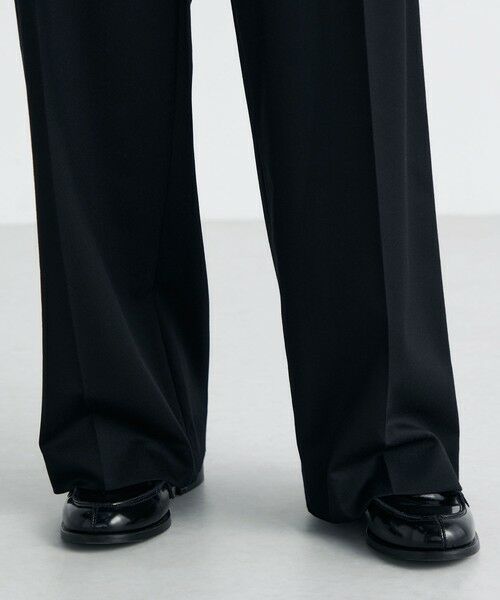 TOMORROWLAND / トゥモローランド スラックス・ドレスパンツ | Super160's ウールツイル 2タックワイドスラックス | 詳細8