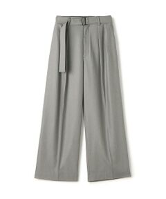 TOMORROWLAND / トゥモローランド スラックス・ドレスパンツ | ストレッチフラノ ベルテッドスラックス