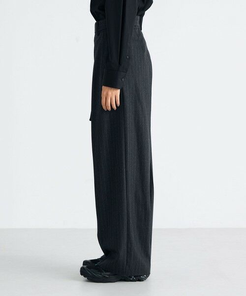 TOMORROWLAND / トゥモローランド スラックス・ドレスパンツ | ストレッチフラノ ベルテッドスラックス | 詳細3