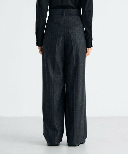 TOMORROWLAND / トゥモローランド スラックス・ドレスパンツ | ストレッチフラノ ベルテッドスラックス | 詳細4