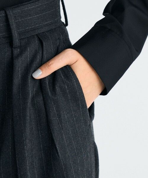 TOMORROWLAND / トゥモローランド スラックス・ドレスパンツ | ストレッチフラノ ベルテッドスラックス | 詳細7