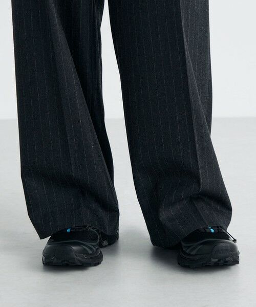 TOMORROWLAND / トゥモローランド スラックス・ドレスパンツ | ストレッチフラノ ベルテッドスラックス | 詳細8
