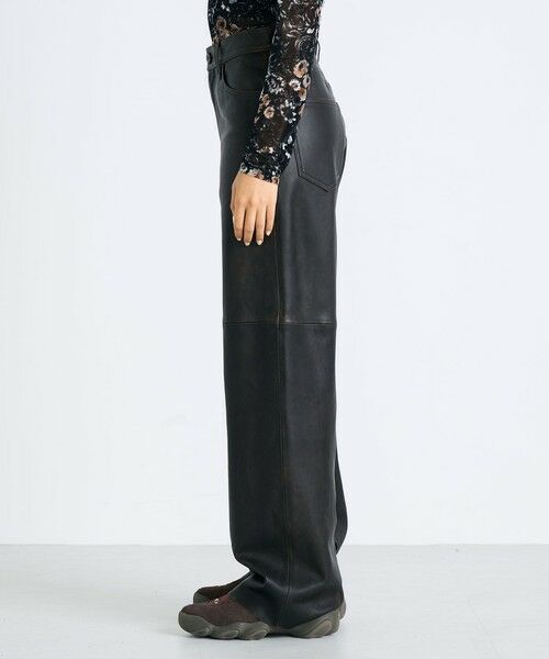 TOMORROWLAND / トゥモローランド その他パンツ | クラッシュレザーパンツ | 詳細3