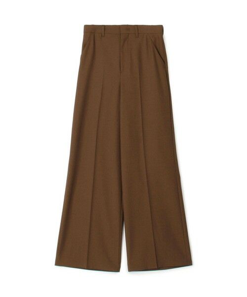 TOMORROWLAND / トゥモローランド スラックス・ドレスパンツ | ウールポリエステルドスキン スラックス(47 ブラウン)